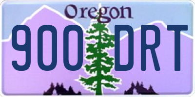 OR license plate 900DRT
