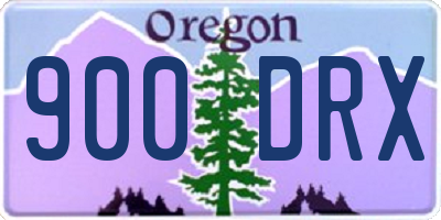 OR license plate 900DRX