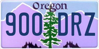 OR license plate 900DRZ