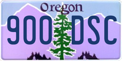 OR license plate 900DSC