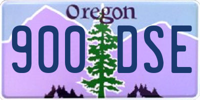 OR license plate 900DSE