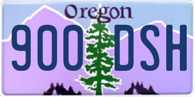 OR license plate 900DSH