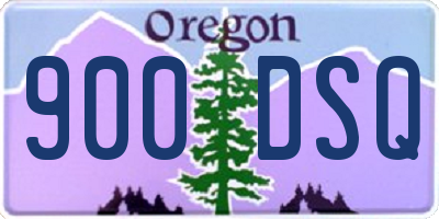 OR license plate 900DSQ