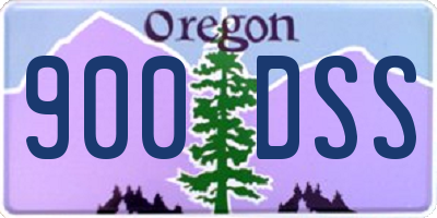 OR license plate 900DSS