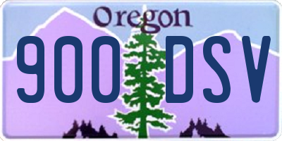 OR license plate 900DSV
