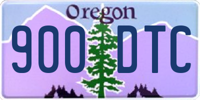 OR license plate 900DTC