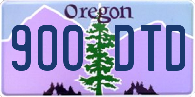 OR license plate 900DTD