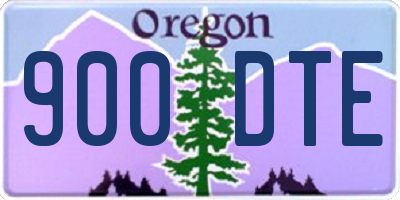 OR license plate 900DTE