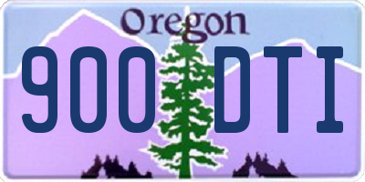 OR license plate 900DTI