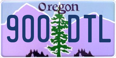 OR license plate 900DTL