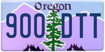 OR license plate 900DTT