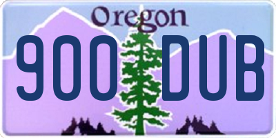 OR license plate 900DUB