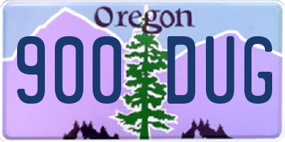 OR license plate 900DUG