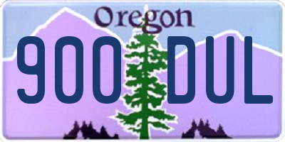 OR license plate 900DUL