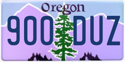 OR license plate 900DUZ