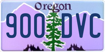 OR license plate 900DVC