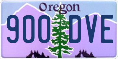 OR license plate 900DVE