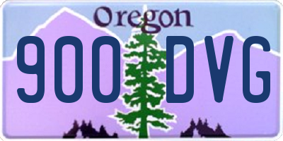 OR license plate 900DVG