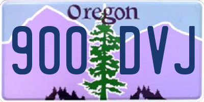 OR license plate 900DVJ