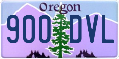 OR license plate 900DVL