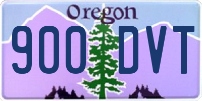 OR license plate 900DVT