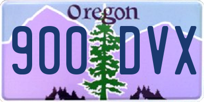OR license plate 900DVX