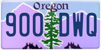 OR license plate 900DWQ