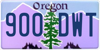 OR license plate 900DWT