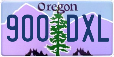 OR license plate 900DXL