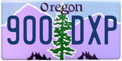 OR license plate 900DXP