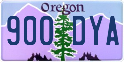 OR license plate 900DYA