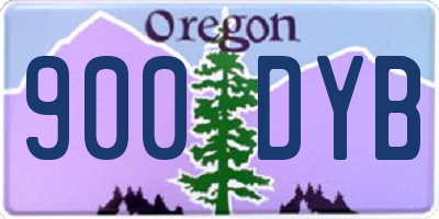 OR license plate 900DYB