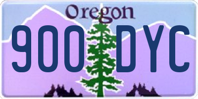 OR license plate 900DYC
