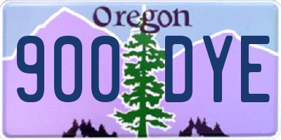 OR license plate 900DYE