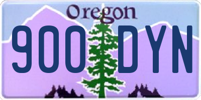 OR license plate 900DYN