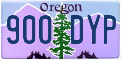 OR license plate 900DYP