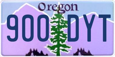 OR license plate 900DYT