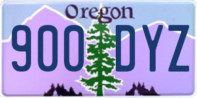 OR license plate 900DYZ
