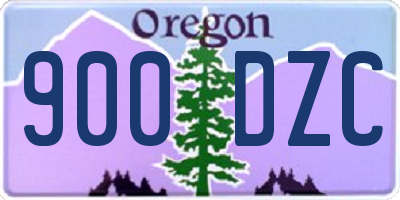 OR license plate 900DZC
