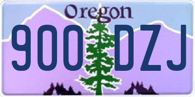 OR license plate 900DZJ