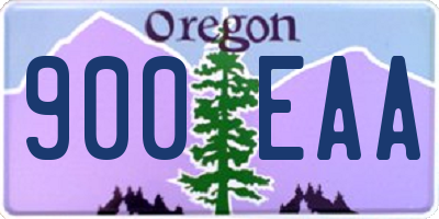 OR license plate 900EAA