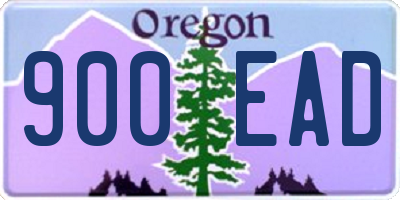 OR license plate 900EAD