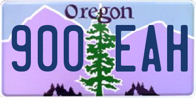 OR license plate 900EAH