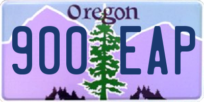 OR license plate 900EAP