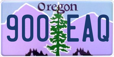 OR license plate 900EAQ