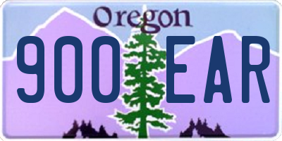 OR license plate 900EAR