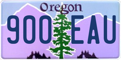 OR license plate 900EAU