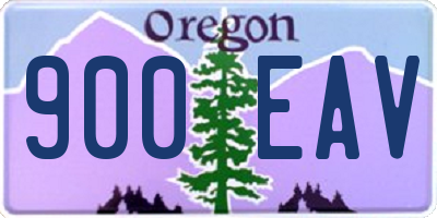 OR license plate 900EAV