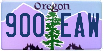 OR license plate 900EAW