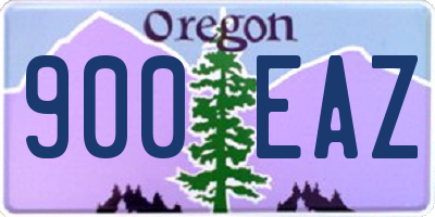 OR license plate 900EAZ